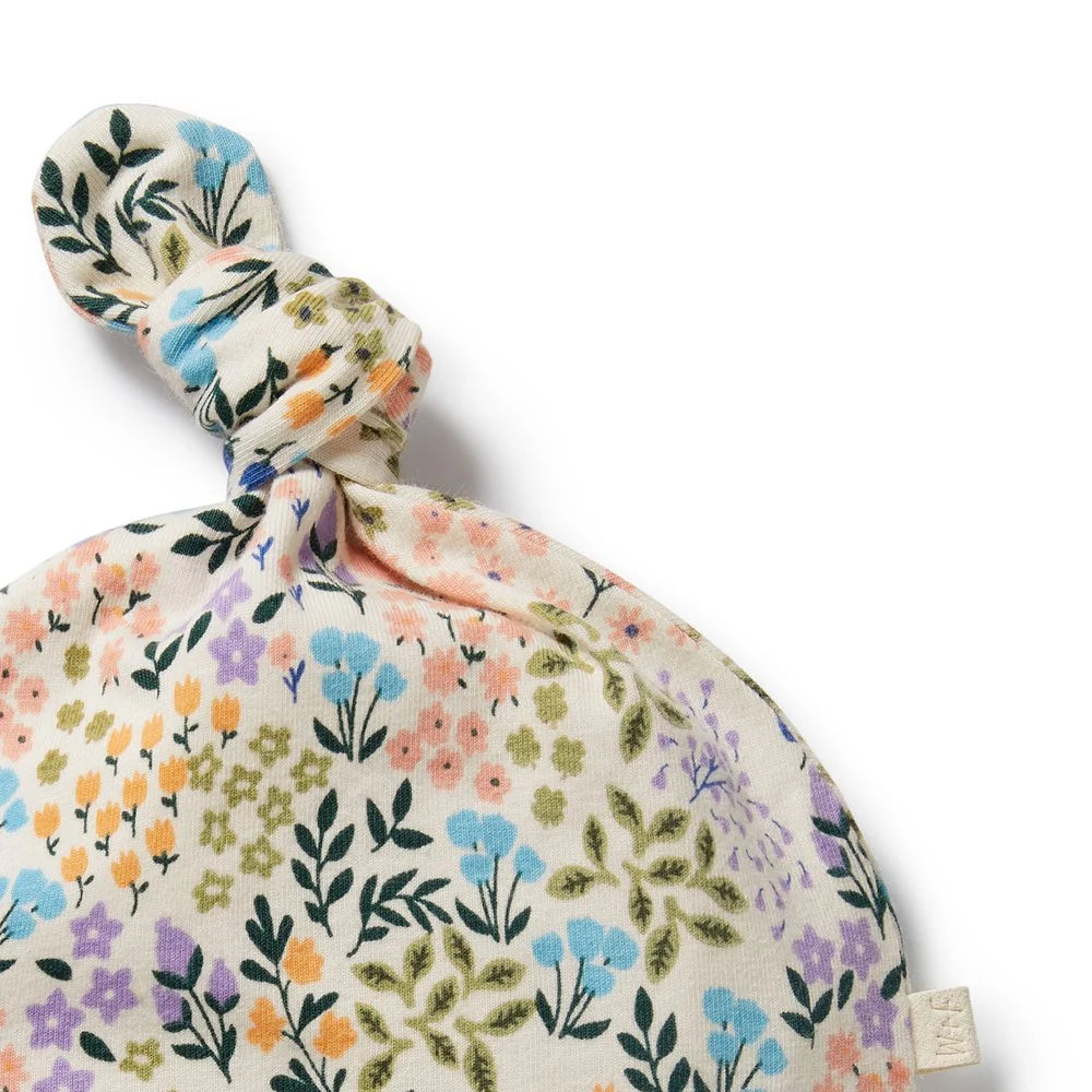Wilson + Frenchy Organic Knot Hat - Tiny Bloom