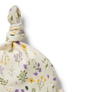Wilson + Frenchy Organic Knot Hat - Bella Floral - Detail