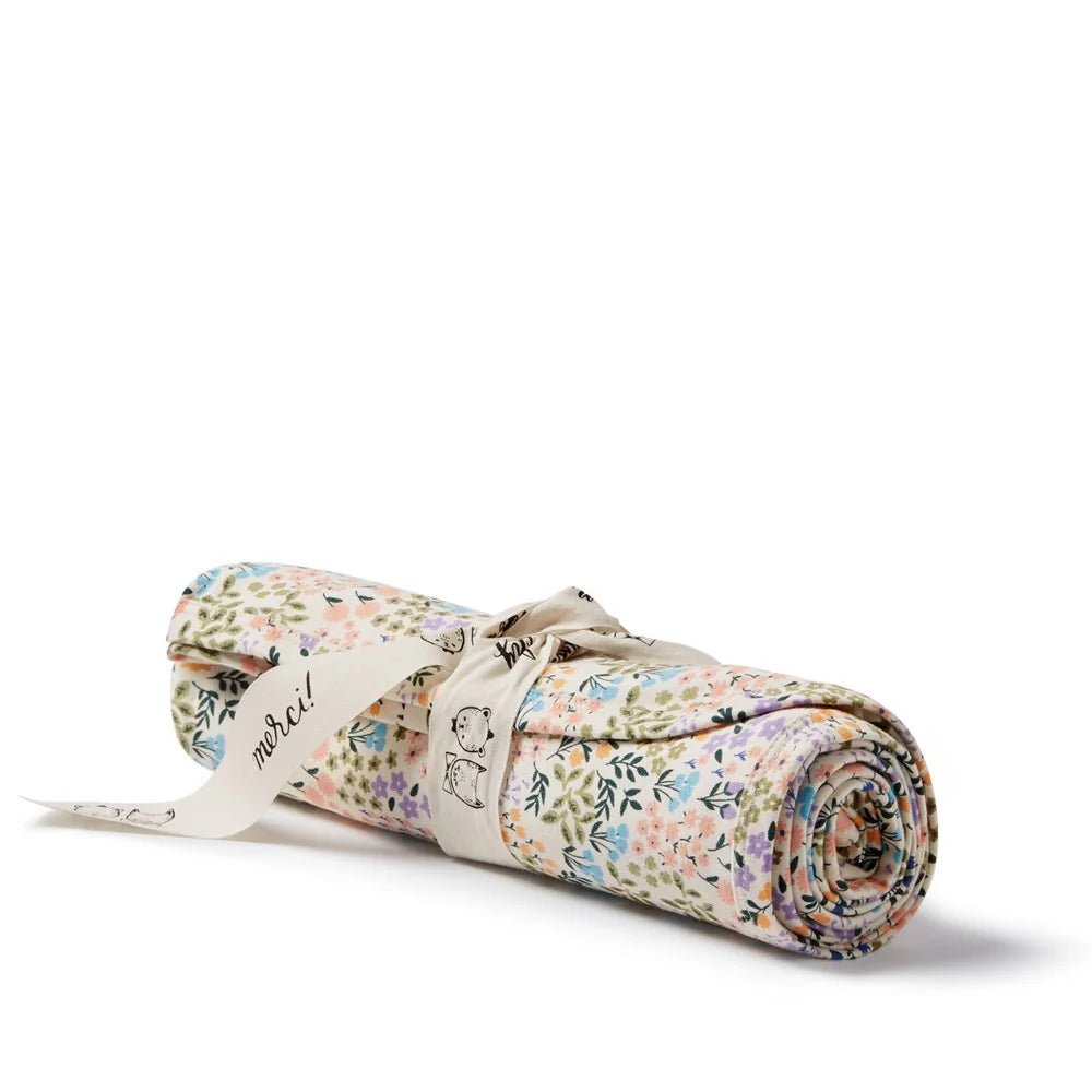 Wilson + Frenchy Organic Bunny Rug Swaddle Blanket - Tiny Bloom