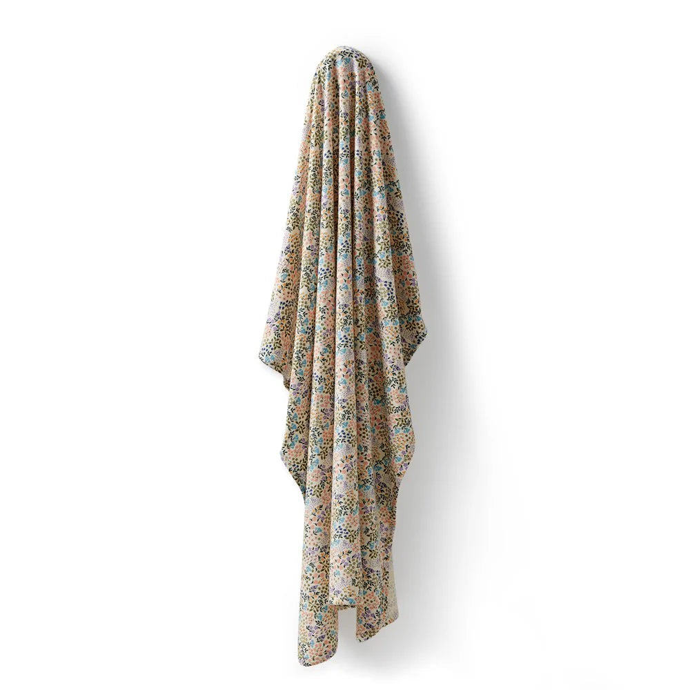 Wilson + Frenchy Organic Bunny Rug Swaddle Blanket - Tiny Bloom