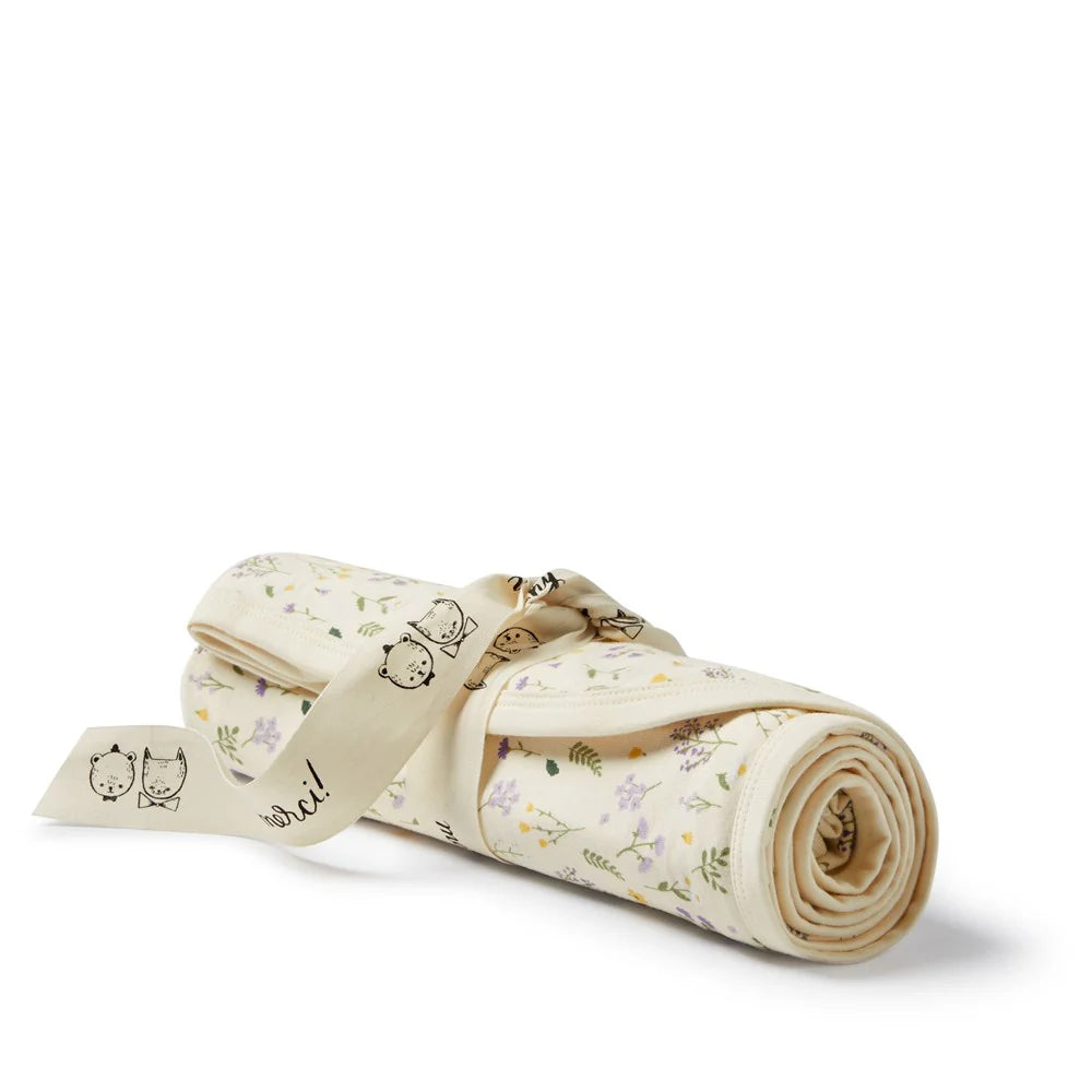 Wilson + Frenchy Organic Bunny Rug Swaddle Blanket - Bella Floral
