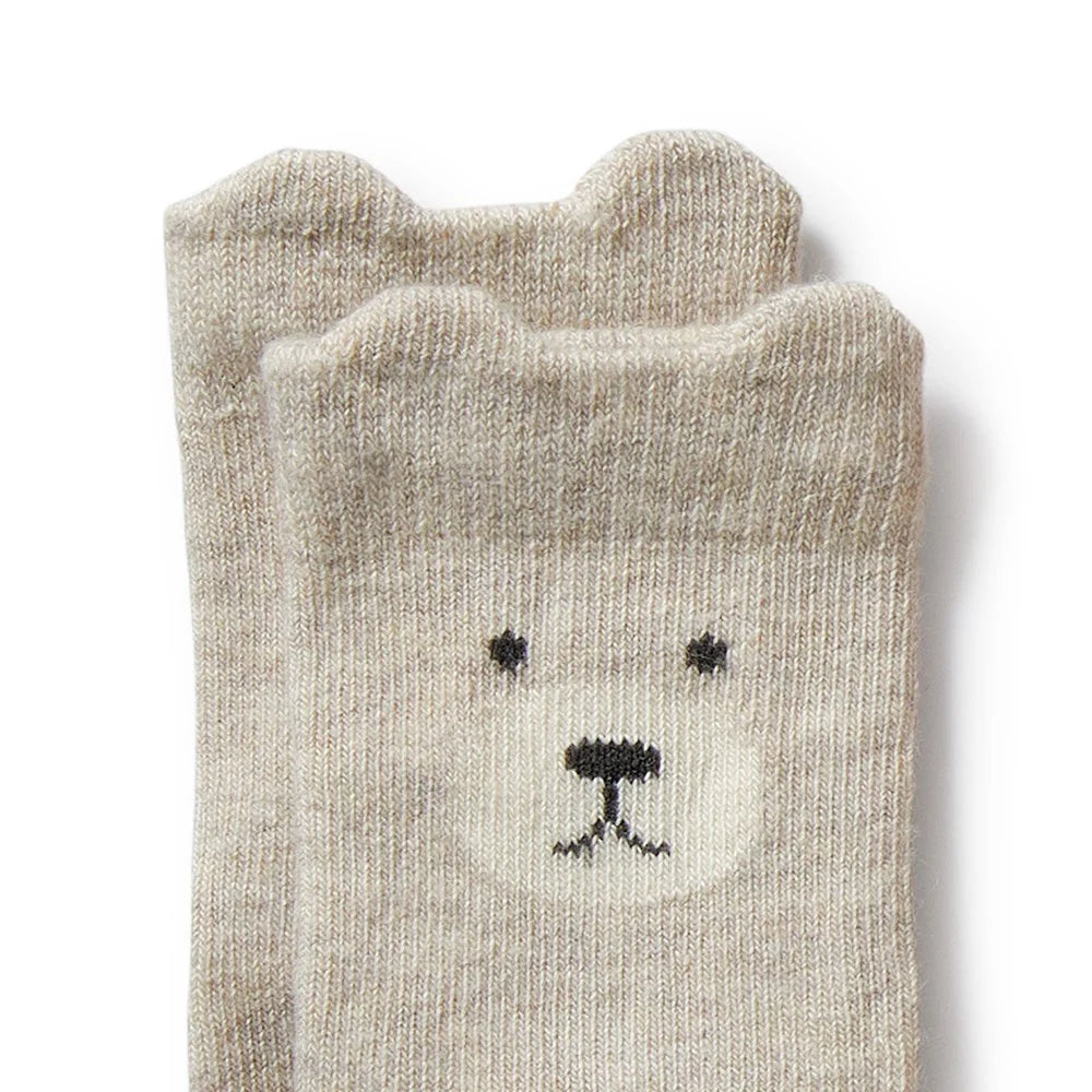 Wilson + Frenchy Organic Baby Socks 4 PK - Buttermilk, Oat, Cloud & Walnut