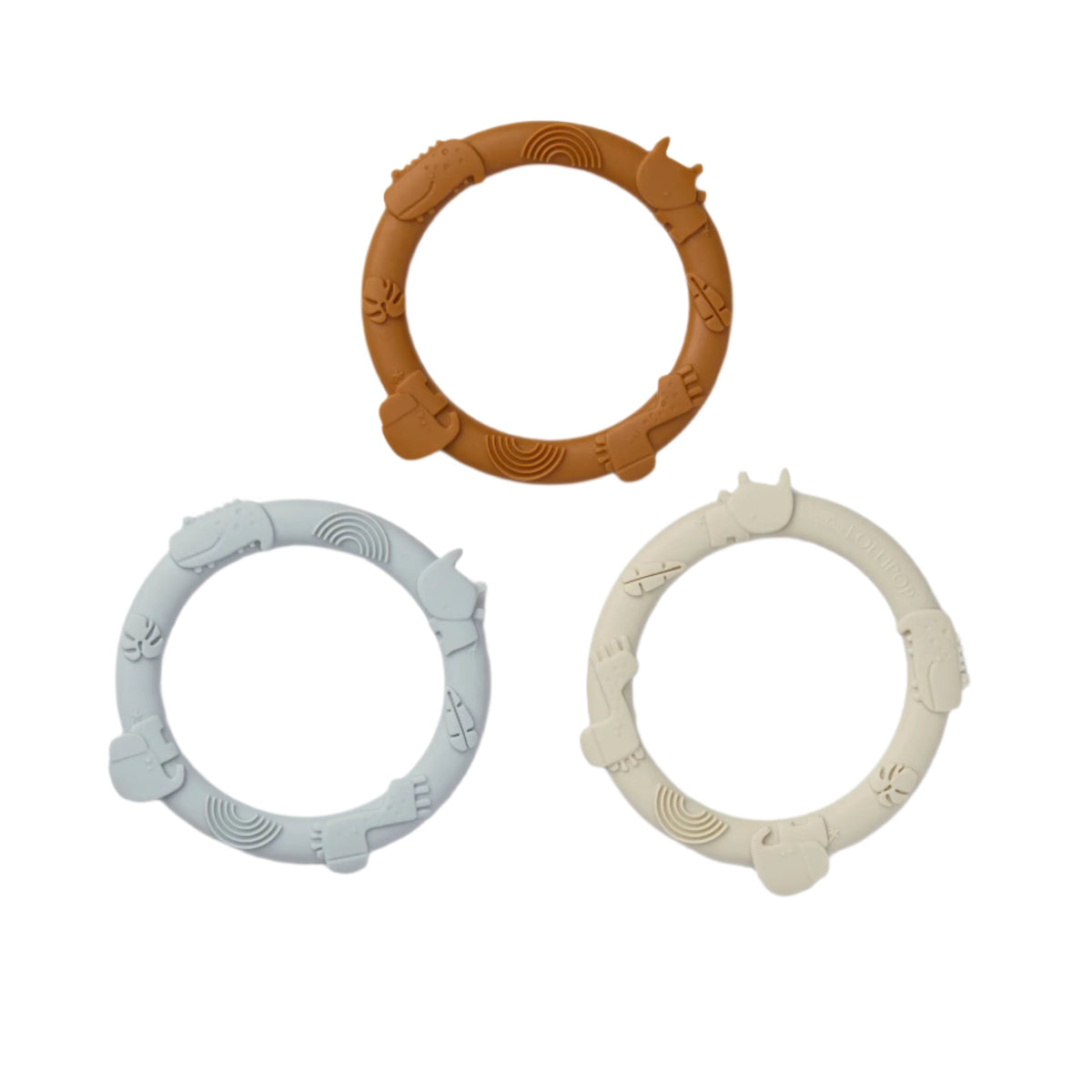 Loulou Lollipop Wild Teether Ring Set - Ginger Honey