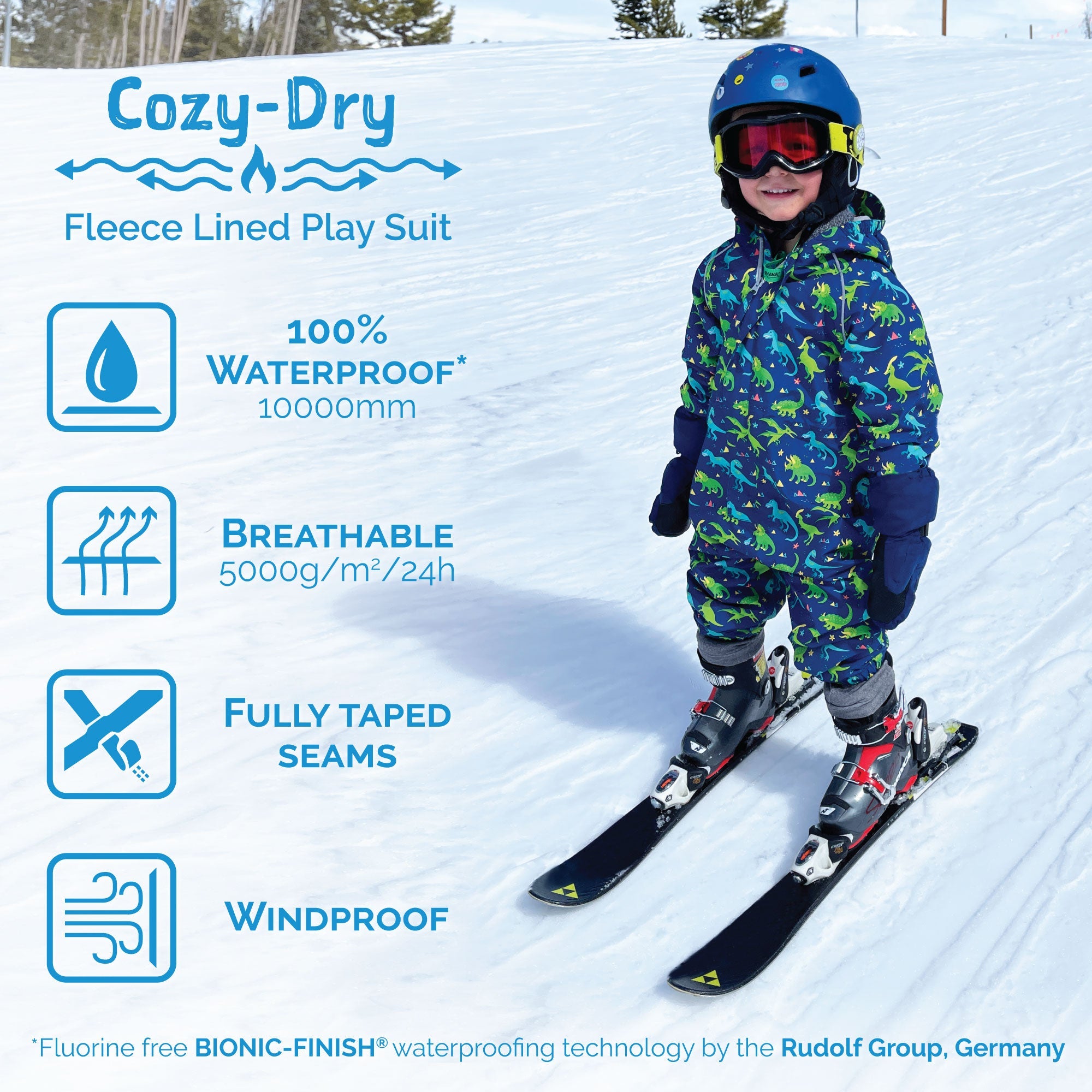 Jan & Jul Cozy-Dry Waterproof Play Suit - Features 2