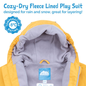 Jan & Jul Cozy-Dry Waterproof Play Suit - Cozy Fleece Lining