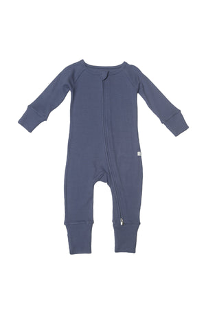 Loulou Lollipop Waffle Sleeper - Denim Blue