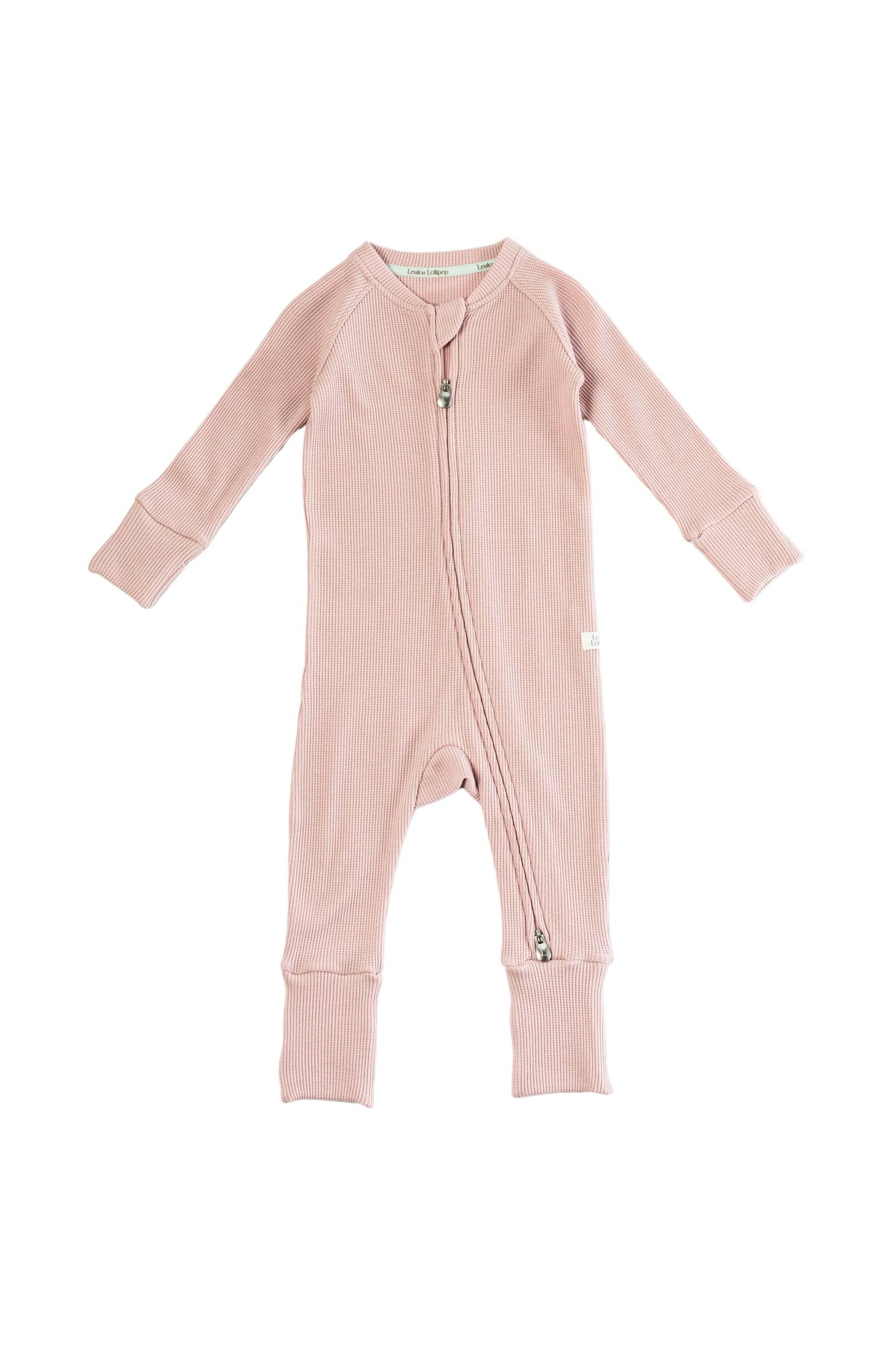 Loulou Lollipop Waffle Sleeper - Blush Pink