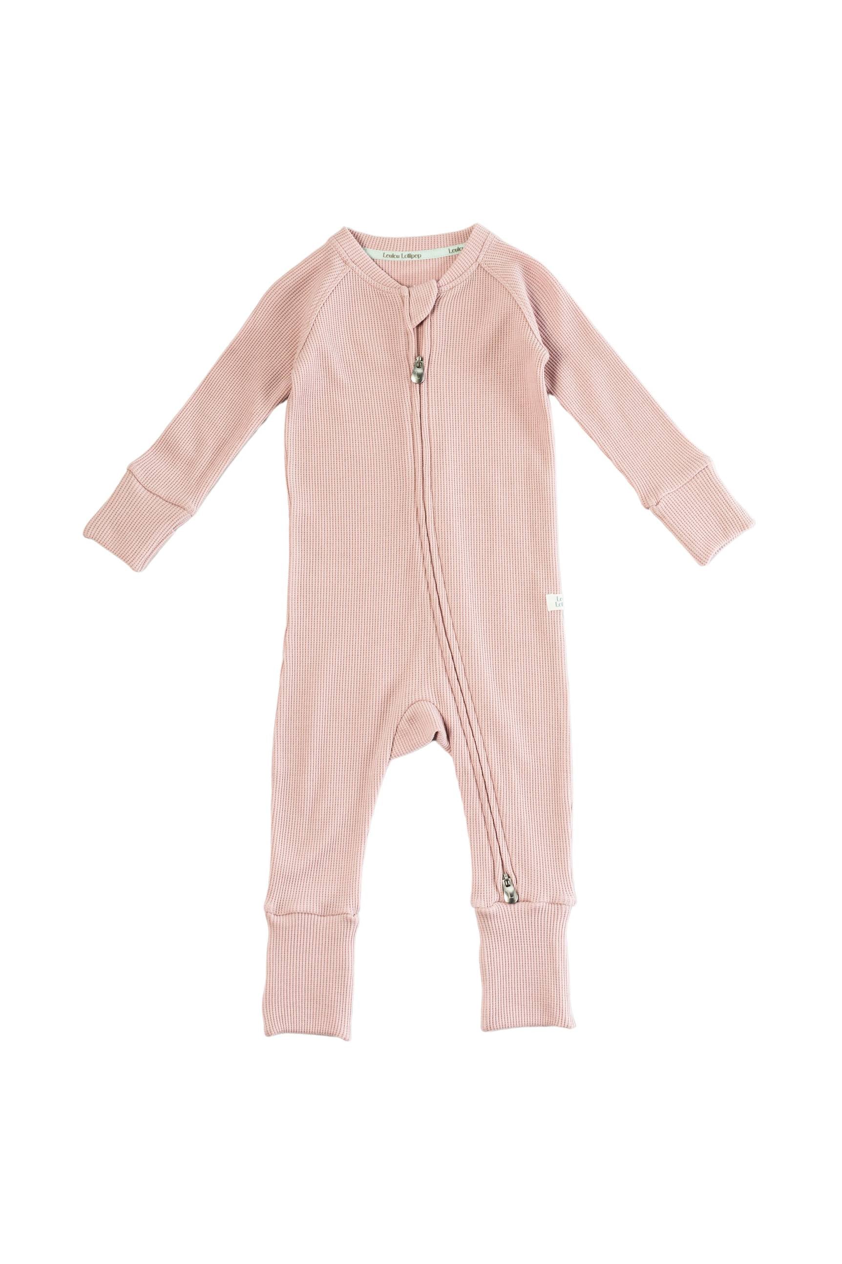 Loulou Lollipop Waffle Sleeper - Blush Pink
