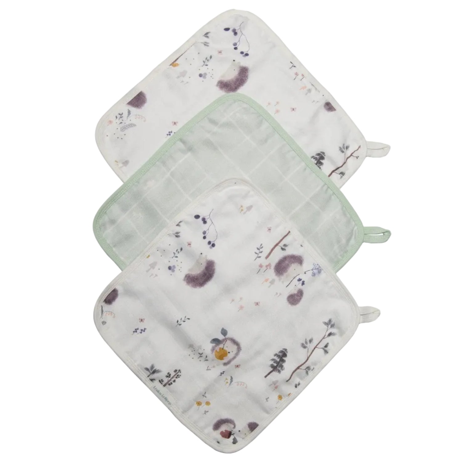 Loulou Lollipop Washcloth Set - Hedgehogs