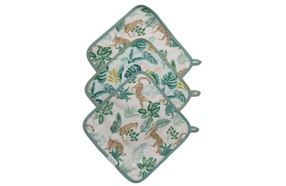 Loulou Lollipop washcloths Loulou Lollipop Washcloth Set - Tropical  Jungle