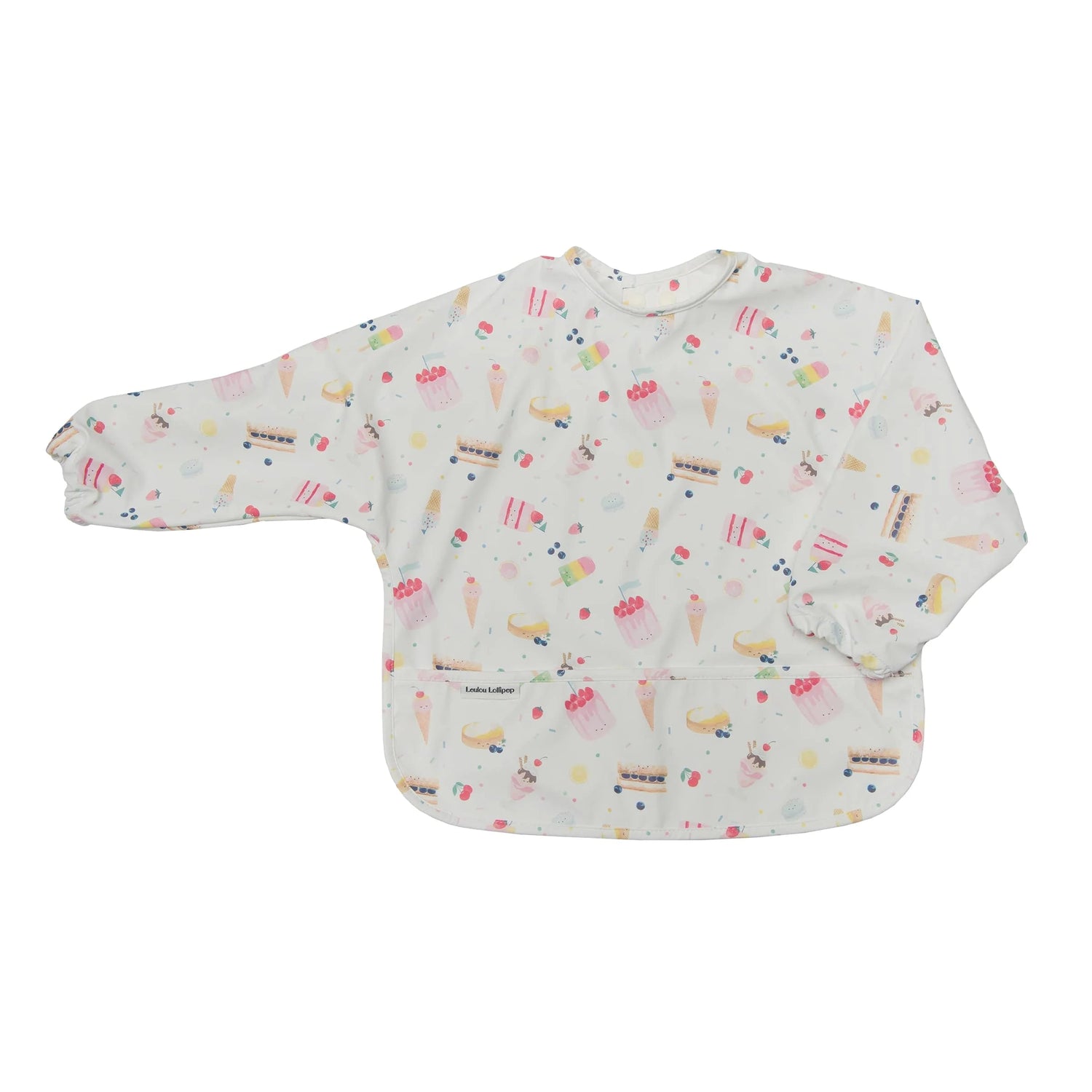 Loulou Lollipop Long Sleeve Waterproof Bib - Sweet Treats