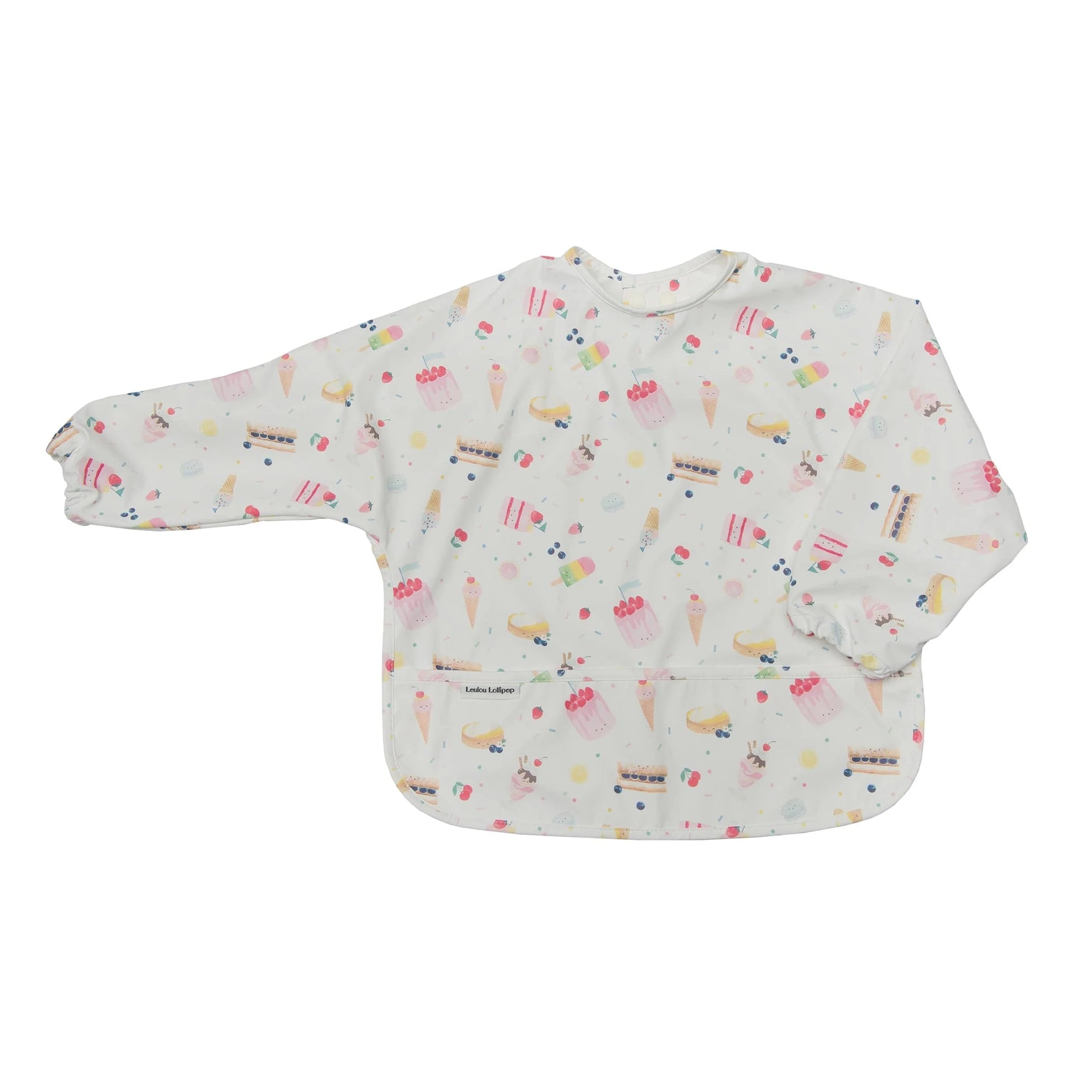 Loulou Lollipop Long Sleeve Waterproof Bib - Sweet Treats