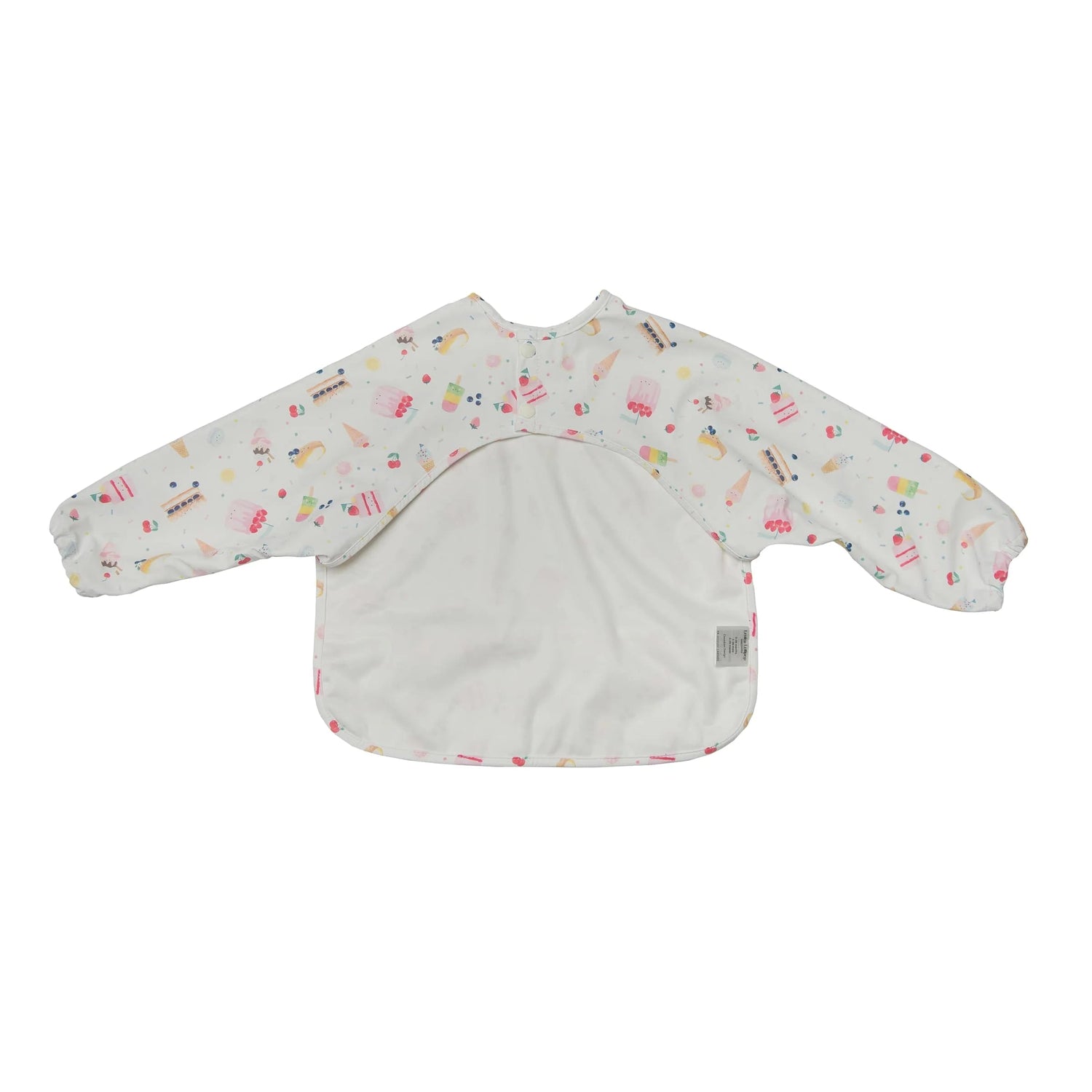Loulou Lollipop Long Sleeve Waterproof Bib - Sweet Treats Back View