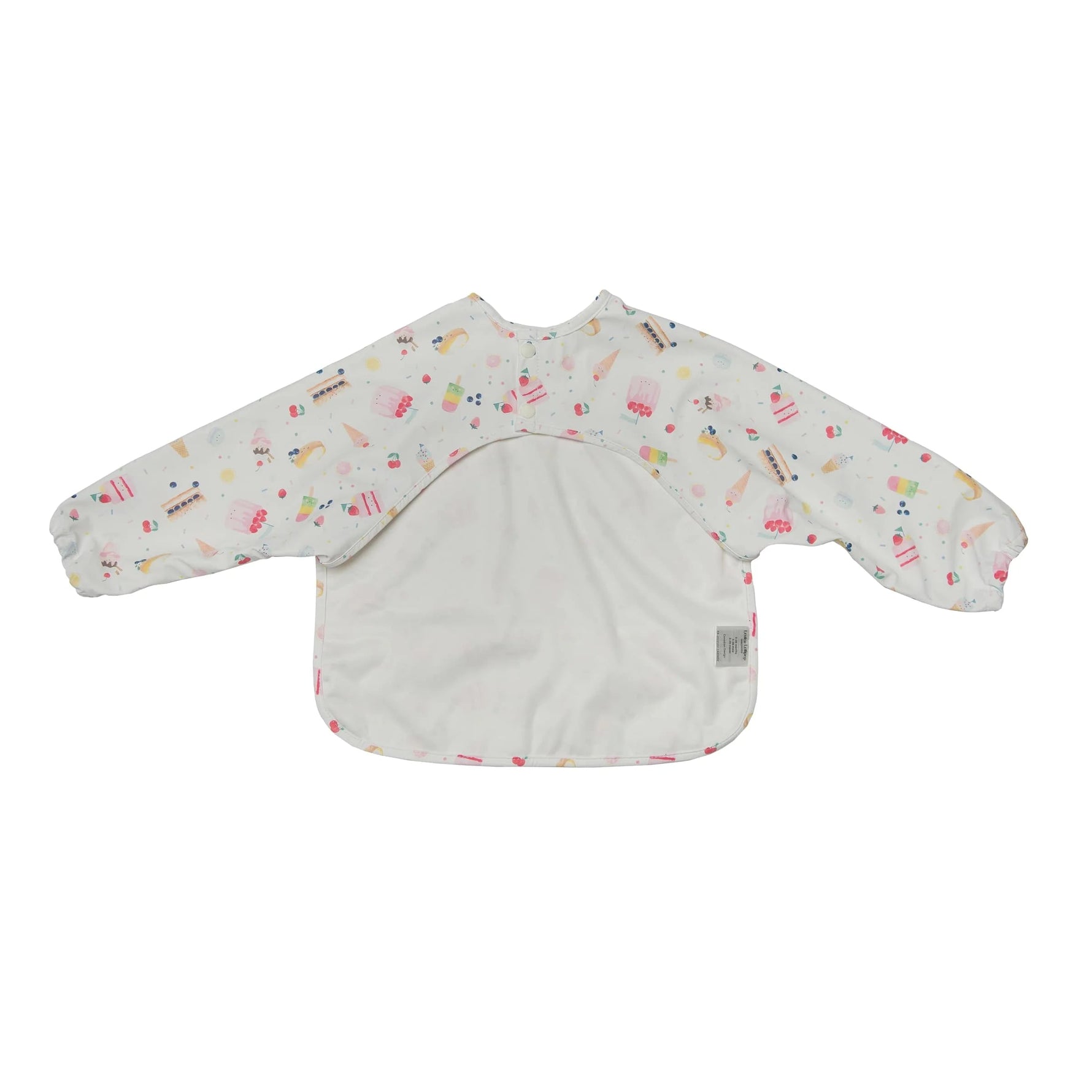 Loulou Lollipop Long Sleeve Waterproof Bib - Sweet Treats Back View