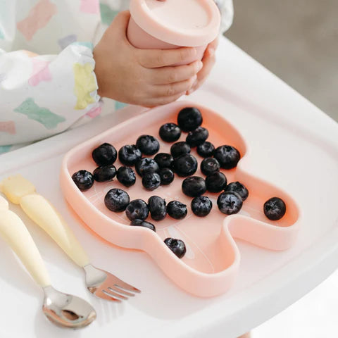 Loulou Lollipop Silicone Suction Snack Plate Lifestyle 3