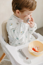 Loulou Lollipop Long Sleeve Waterproof Bib - Hedgehogs 3