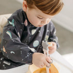 Loulou Lollipop Long Sleeve Waterproof Bib - Planets 3