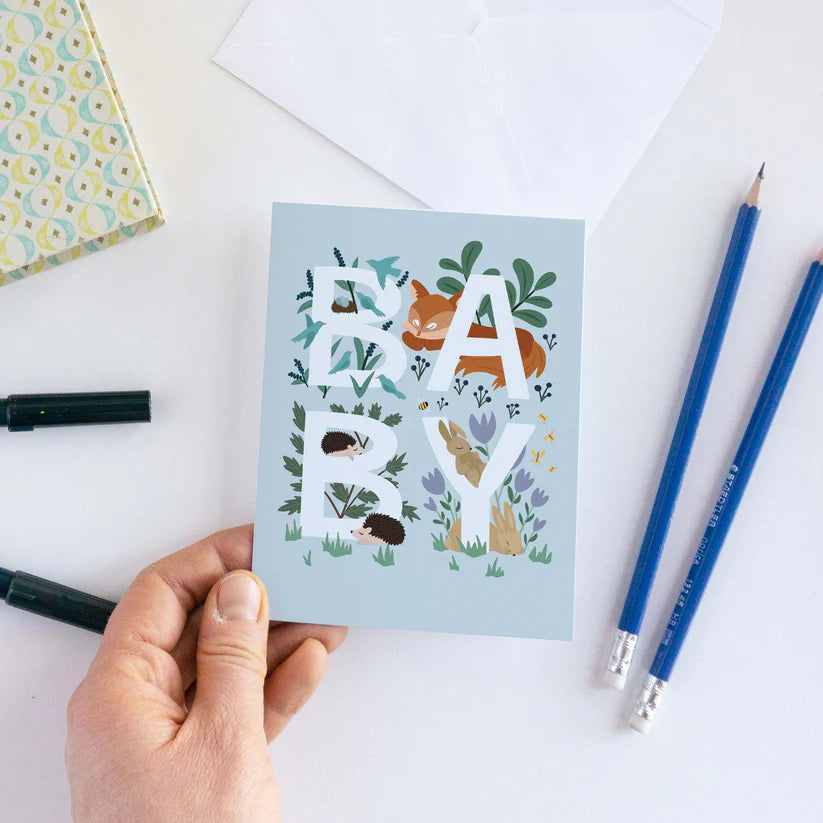 Pedaller Designs Greeting Card - Woodland Baby 2