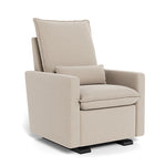 Oatmeal Italian Wool / Espresso Base - Monte Design Cortina Glider Recliner - Premium