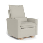 Misty Grey Organic Cotton & Recycled Polyester / Maple Base - Monte Design Cortina Glider Recliner - Premium