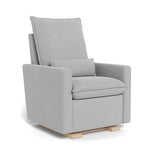 Cloud Grey Weave / Maple Base - Monte Design Cortina Glider Recliner - Performance