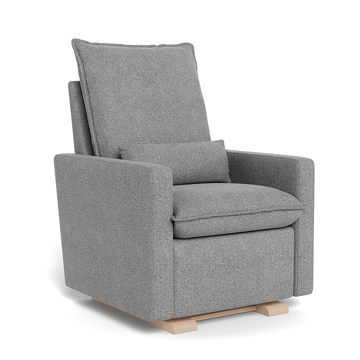 Pepper Grey Weave / Maple Base - Monte Design Cortina Glider Recliner - Performance