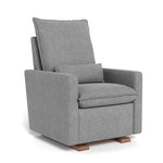 Pepper Grey Weave / Walnut Base - Monte Design Cortina Glider Recliner - Performance