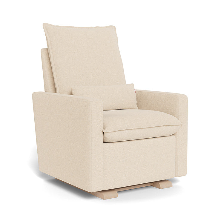 Biscuit Boucle / Maple Base  - Monte Design Cortina Glider Recliner - Performance