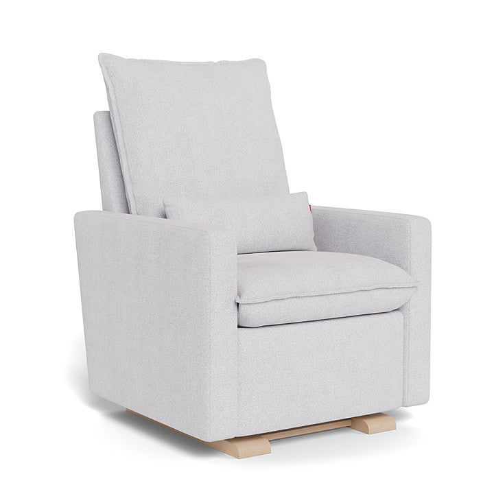 Dove Grey Boucle / Maple Base - Monte Design Cortina Glider Recliner - Performance