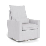 Dove Grey Boucle / Brushed Silver Swivel Base - Monte Design Cortina Glider Recliner - Performance