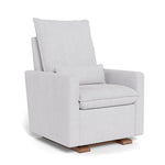 Dove Grey Boucle / Walnut Base - Monte Design Cortina Glider Recliner - Performance
