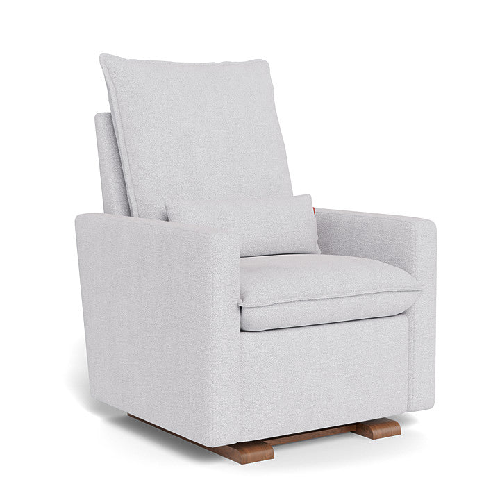 Dove Grey Boucle / Walnut Base - Monte Design Cortina Glider Recliner - Performance
