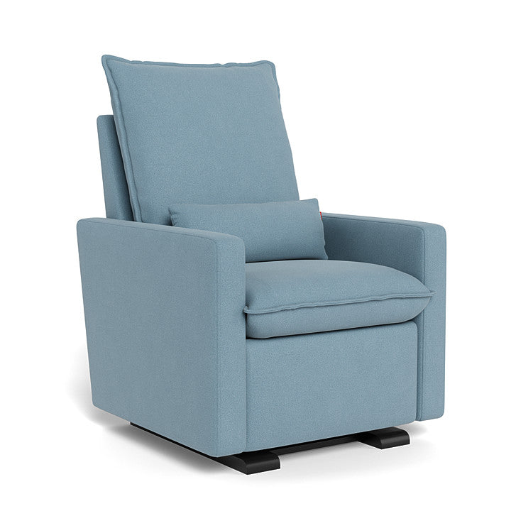 Frost Blue Felt / Espresso Base - Monte Design Cortina Glider Recliner - Performance