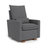 Graphite Felt / Walnut Base - Monte Design Cortina Glider Recliner - Performance