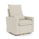 Stone Felt / Matte Gold Swivel Base - Monte Design Cortina Glider Recliner - Performance