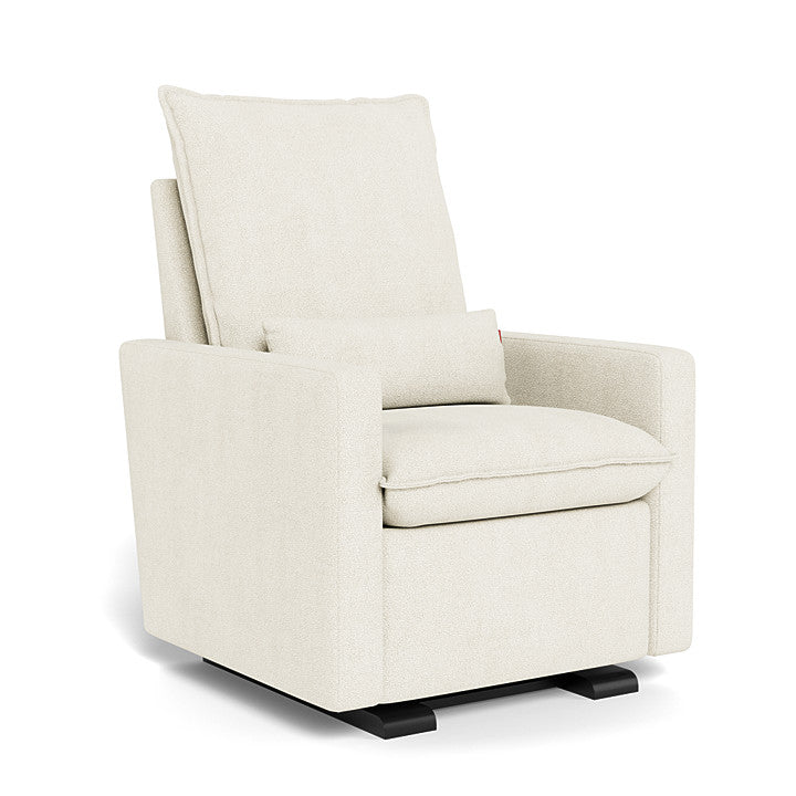 Ivory Boucle / Espresso Base - Monte Design Cortina Glider Recliner - Performance
