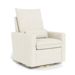 Ivory Boucle / Matte Gold Swivel Base - Monte Design Cortina Glider Recliner - Performance
