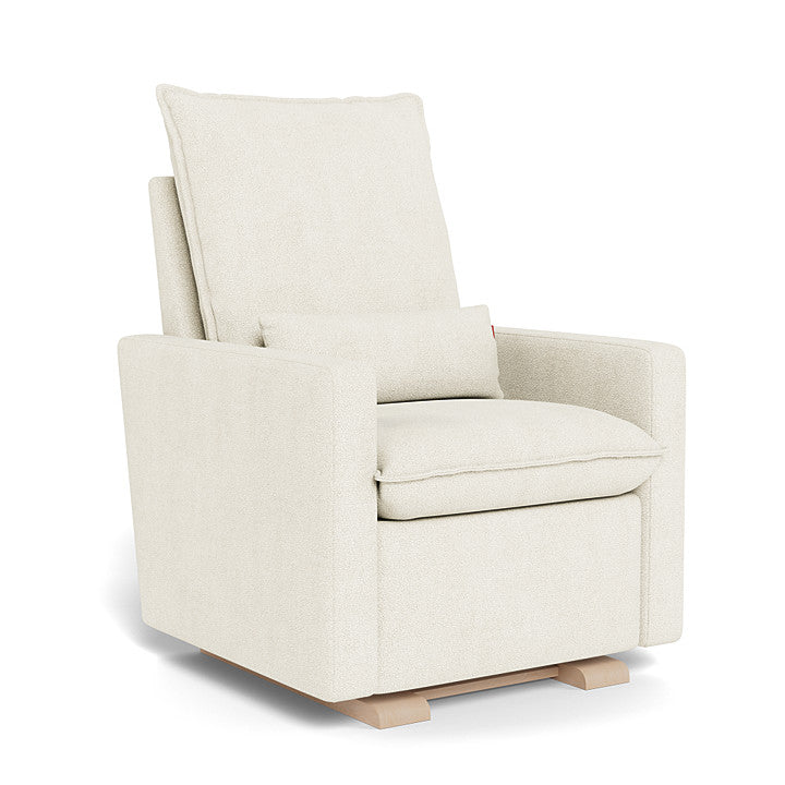 Ivory Boucle / Maple Base - Monte Design Cortina Glider Recliner - Performance