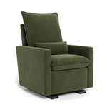 Moss Green Velvet / Espresso Base - Monte Design Cortina Glider Recliner - Performance