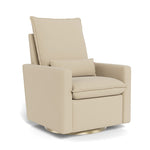 Putty Felt / Matte Gold Swivel Base - Monte Design Cortina Glider Recliner - Performance