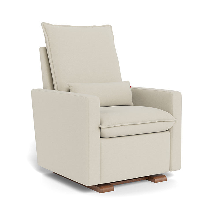 Stone Felt / Walnut Base - Monte Design Cortina Glider Recliner - Performance
