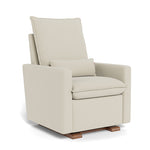 Stone Felt / Walnut Base - Monte Design Cortina Glider Recliner - Performance