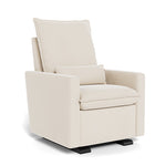Beach Brushed Cotton Linen / Espresso Base - Monte Design Cortina Glider Recliner - Premium