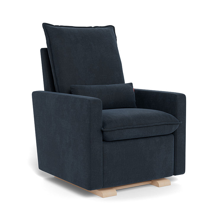 Deep Navy / Maple Base - Monte Design Cortina Glider Recliner - Performance