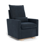 Deep Navy / Maple Base - Monte Design Cortina Glider Recliner - Performance