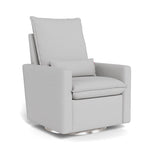 Fog Grey / Brushed Silver Swivel Base - Monte Design Cortina Glider Recliner - Performance