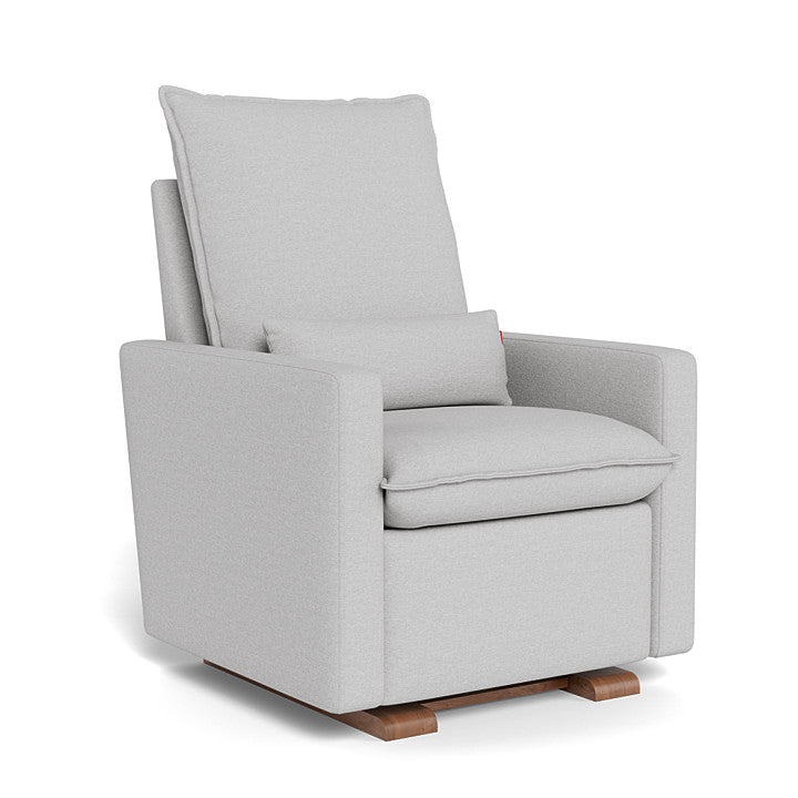 Fog Grey / Walnut Base - Monte Design Cortina Glider Recliner - Performance