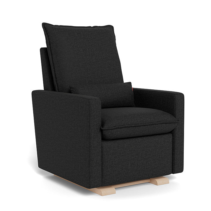 Black Heathered / Maple Base - Monte Design Cortina Glider Recliner - Performance