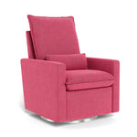 Hot Pink / Brushed Silver Swivel Base - Monte Design Cortina Glider Recliner - Performance