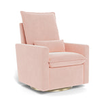 Petal Pink / Matte Gold Swivel Base - Monte Design Cortina Glider Recliner - Performance